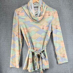 1970s Leslie Fay "Personal" Pollution Factory Blouse Vintage Weird Unusual Rare